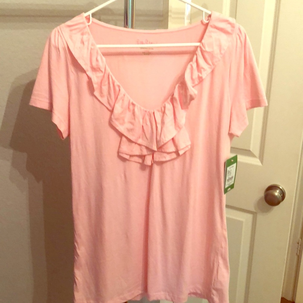 Lilly Pulitzer Rosalee Top in Pink